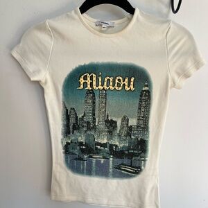 Miaou Ivory Graphic Tee